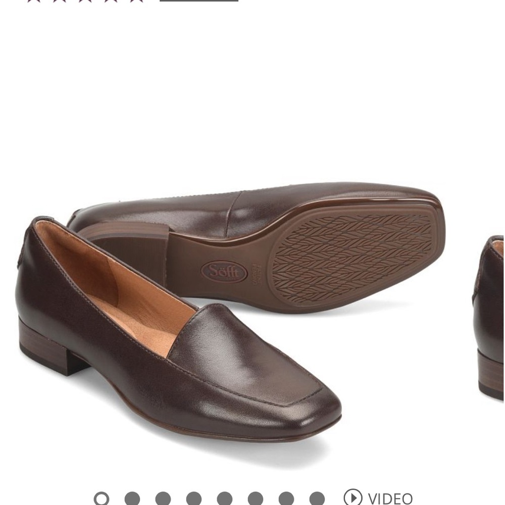 Sofft Women's Dark Brown Leather Flats